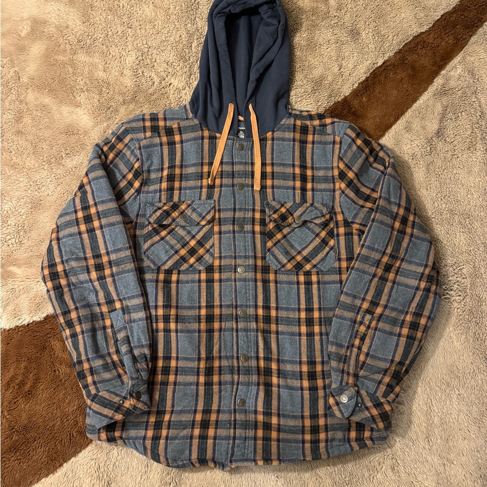 Blue and Orange Casual Sweatshirt